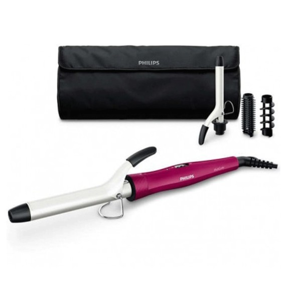 Fer à Boucler PHILIPS - Multi-slyler 4en1 - Fuchsia (HP8696/03)