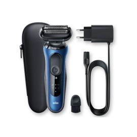 Rasoir électrique BRAUN SensoFlex Wet&Dry - Noir & Bleu (60-B1000s)