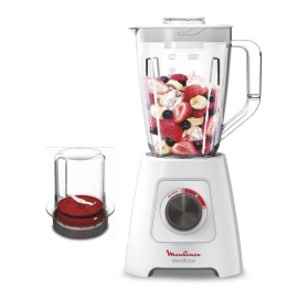 Blender MOULINEX Broyeur 2 L - 600 W + 1 Accessoire - Blanc (LM422125)