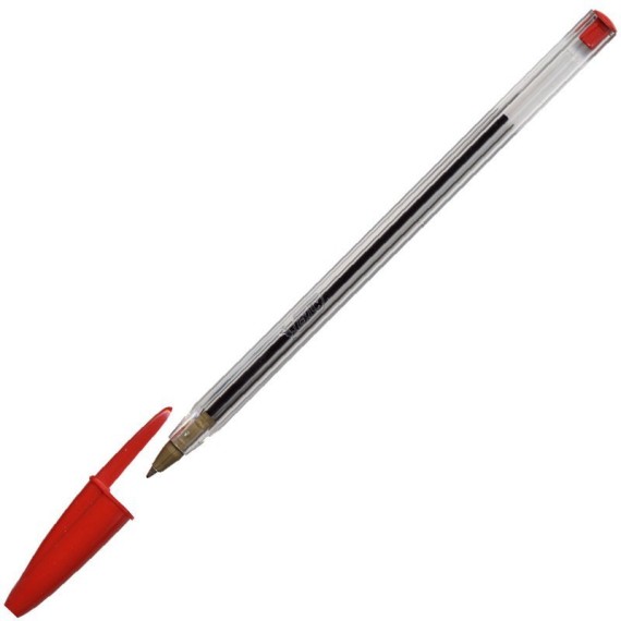 Stylo à bille Cristal Medium BIC - Rouge (070330129634)