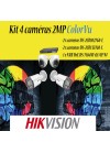 Kit 4 cameras HIKVISION 2MP colorvu