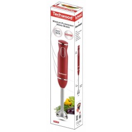 Mixeur Plongeant TECHWOOD 600 Watt - Pied Inox - Rouge (TMP-665)