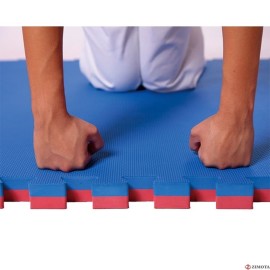 Matelas Tatami Puzzle ZIMOTA 100*100*2 CM - Bleu/Rouge (MTY08)