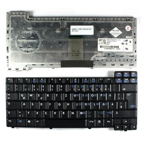 CLAVIER Adaptable PourPc Portable HP NC6110 / NC6120 /NC8430 NOIR (CH39)