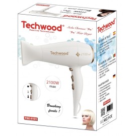 Sèche Cheveux Pro TECHWOOD 2100W - Blanc (TSC-2101)