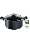 Faitout TEFAL UNLIMITED 24 cm (5 L) + couvercle verre (G2554602)