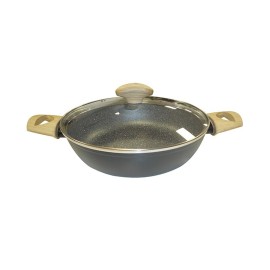 Casserole TVS Le Giuste Mijoteuse 24 CM Revêtement Quarzotek + CV - Noir (TVAL33180)