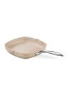 Poêle Grill Granita KORKMAZ 28X28 cm - Beige (A1268)