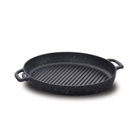 Poêle Grill en Gusto Plus KORKMAZ 35X25 cm - Noir (A1374)