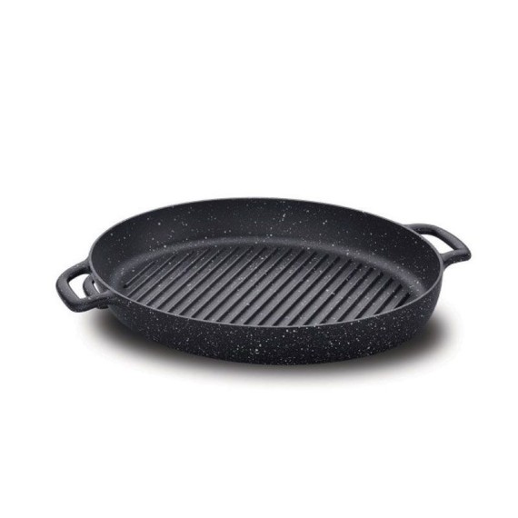 Poêle à griller Korkmaz Gusto Oval 35x25cm  - Noir (A1374)