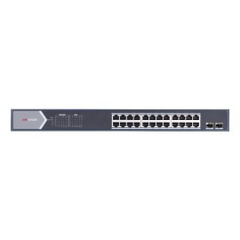 SWITCH HIKVISION 24 PORTS POE + 2 PORTS FIBRE OPTIQUE GIGABIT