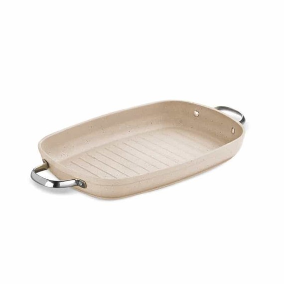 Poêle Grill KORKMAZ Granita 35X25 cm - Beige (A1274)