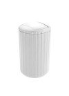 Poubelle Minas Blanc 3 L - Plastique - Polyrésine (22995100)