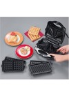 Appareil à Croque-Monsieur SEVERIN Multifonction 1000 Watt - Noir&Inox (SA2968)