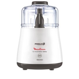 Mini Hachoir - Moulinette MOULINEX Powelix - 1000 Watt - Blanc (DPA141)