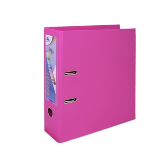 Classeur à Levier OfficePlast EXPERT Dos 80mm A4 - Rose (1400622C11)