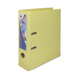 Classeur à Levier OfficePlast EXPERT Dos 80mm A4 - Jaune Pastel (1400622C52)