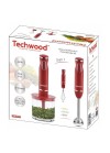 Mixeur Plongeant 3 en 1 TECHWOOD  600 Watt - Rouge (TMS-9605)