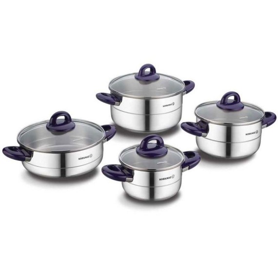 Set 8 Pièces KORKAMZ Hera Lavender - Inox (A1087-3)