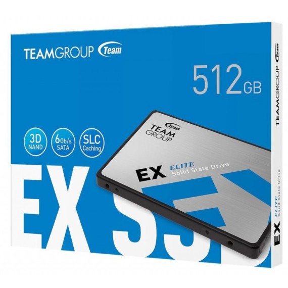 Disque Dur SSD Interne TeamGroup EX2 512 Go 2.5" SATA III (T253E2512G0C101)