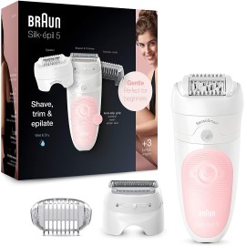 Épilateur BRAUN Silk-Épil 5 Sens Smart Wet & Dry - 28 Pincettes (SES5-620)