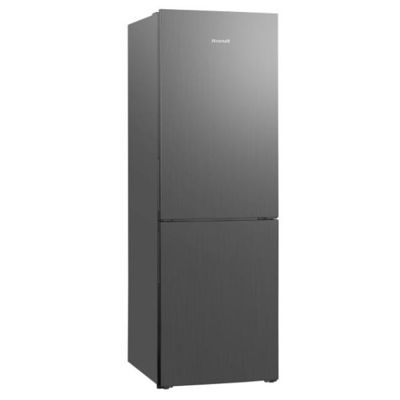 Réfrigérateur Combiné BRANDT No Frost 380L - Inox ( BFC8610NX)