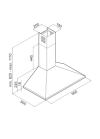 Hotte Pyramidale FOCUS - 90 cm - Inox (F905X)