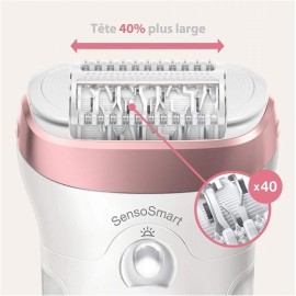 Épilateur Électrique BRAUN Série 9 WET & DRY - Blanc (SES9-720)