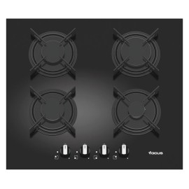 Plaque De Cuisson FOCUS 4 Feux 60 Cm Vitro - Noir (F.409B)