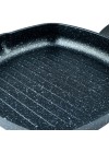 Poêle Grill Ornella KORKMAZ - 28 cm Carrée - Noir (A1120)