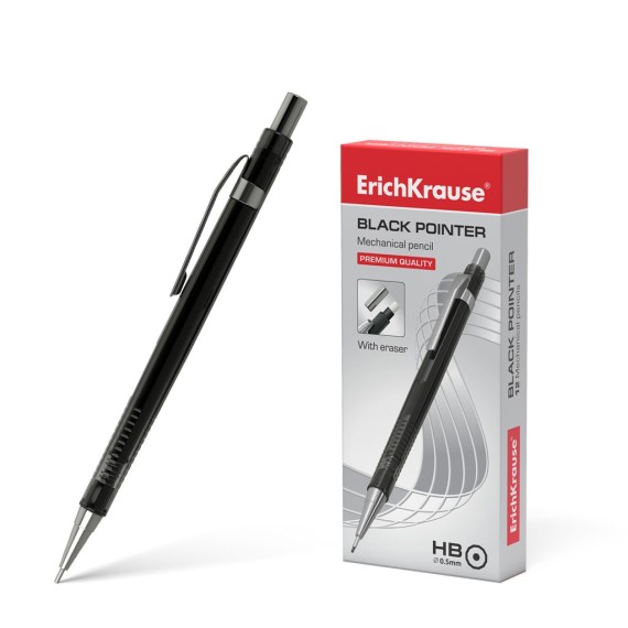 Porte-mine Erich Krause® Pointeur noir 0.5 mm (22005)