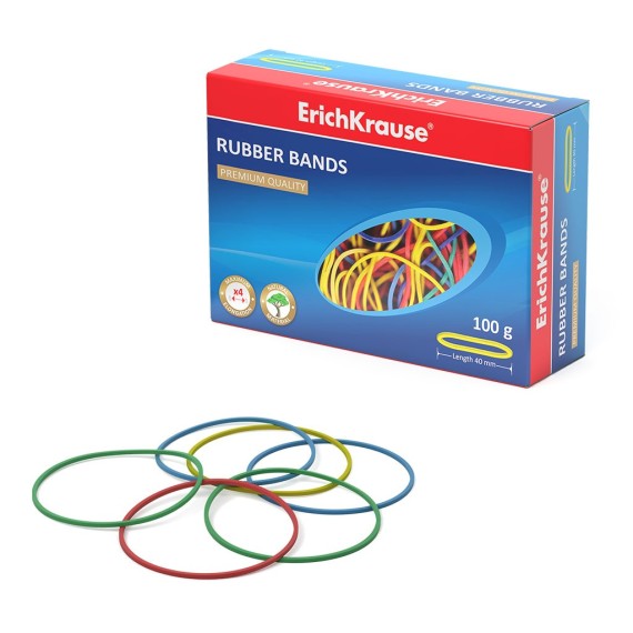 Bandes élastiques ErichKrause® colorées - 40 mm (16396)