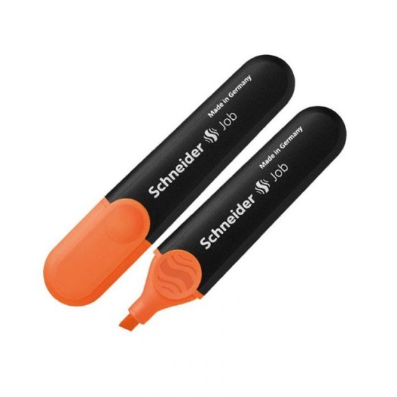 Pack De 10 Surligneurs SCHNEIDER Job à encre fluorescente - Orange(150O)