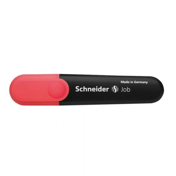 Pack De 10 Surligneurs SCHNEIDER Job à encre fluorescente -ROUGE (150RO)