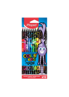 Boite de 12 Crayon  MAPED Couleur BLACK MONSTER - (862612)