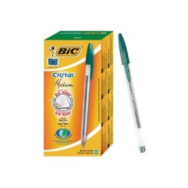 Pack de 50 Stylo à bille BIC Cristal Medium -Vert (070330129641)