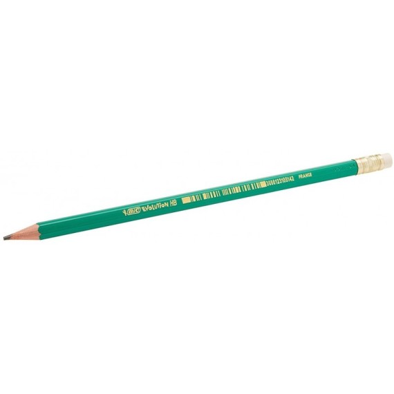 Crayons Graphite Evol BIC HB avec Gomme - (3270220083924)