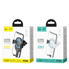 Support et chargeur HOCO sans fil  CW17 - Blanc (CW17-WH)