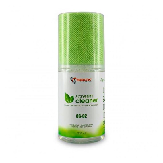 Produit de nettoyage Ecran SBOX 200ml (CS-02)