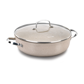 Batterie de Cuisine Courte KORKMAZ Granita 24 cm - Beige (A1854)