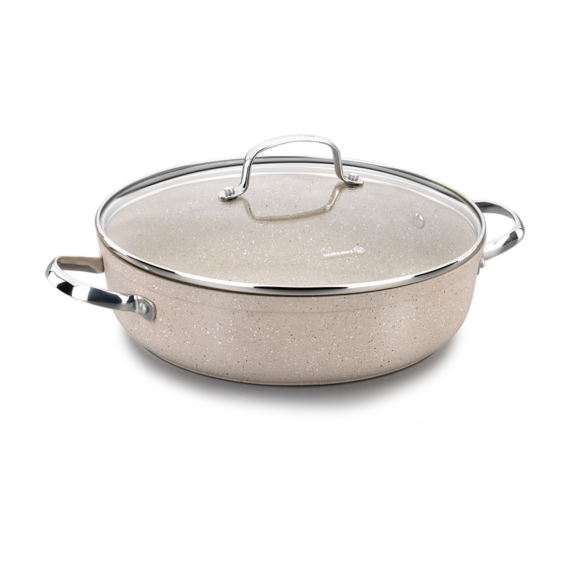 Batterie de Cuisine Courte KORKMAZ Granita 24 cm - Beige (A1854)