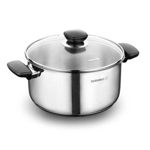 Faitout Korkmaz Kappa avec Couvercle 20 cm - Inox (A1685-1)