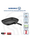 Poêle Grill KORKMAZ Rectangle - 35 cm Carrée - Noir (A1121)