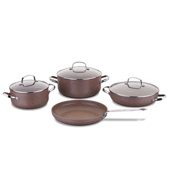 Set de 7 Pièces KORKMAZ Céramique - Browni (A2900)