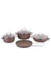 Set de 7 Pièces KORKMAZ Céramique - Browni (A2900)