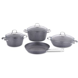 Set 7 Pièces KORKMAZ Nea Granit - Gris (A2892)