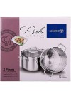 Couscoussier KORKMAZ Perla - 3,8 Litres - Inox (A1521)