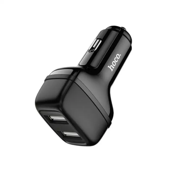 Chargeur De Voiture Hoco Z36 2,4A double USB pour Iphone (Z36-IBK)