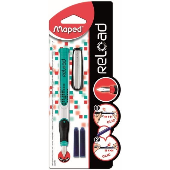 Stylo-Plume MAPED Reload Boy +3 Cartouche (222710)