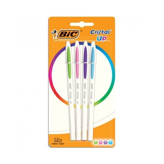 4 Stylos BIC Cristal Up Asso (949870)(94640)